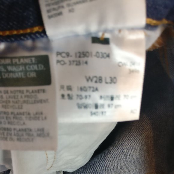 Levi's 501 Premium Button Fly HighRise Original Fit Straight Leg Jean 28w/Measur - Picture 15 of 16